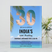 熱帯30歳の誕生日 招待状 (スタンド正面)