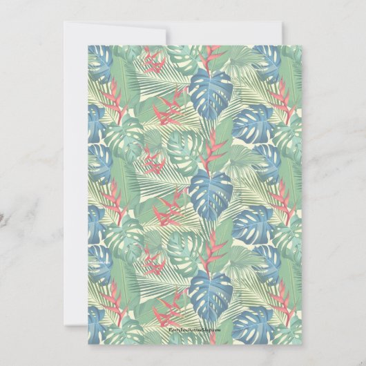 熱帯50バースデーパーティ招待状 招待状 (裏面)