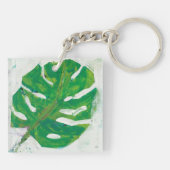 熱帯|のシュロの葉 キーホルダー (裏面)