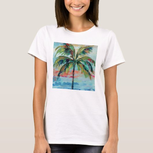 熱帯|のヤシの木2 Tシャツ (正面)