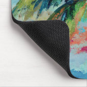 熱帯|のヤシの木 マウスパッド (コーナー)