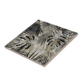 、熱帯、スネークスキン植物、葉、やし、 タイル (側面)