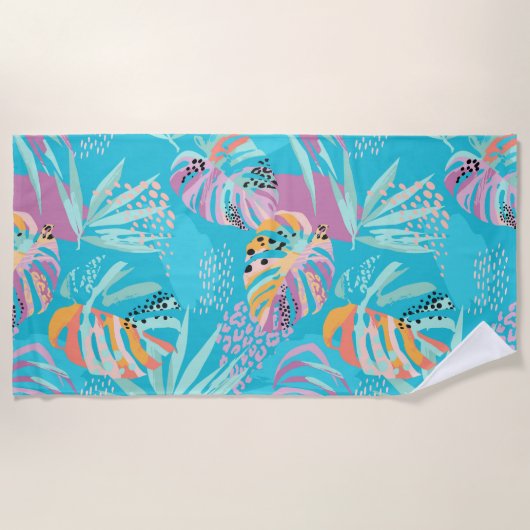 熱帯 ビーチタオル (正面)