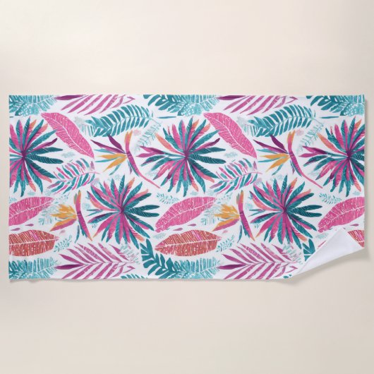 熱帯 ビーチタオル (正面)