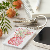 熱帯|ピンクのパイナップル キーホルダー (正面右)