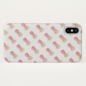 熱帯|ピンクのパイナップル Case-Mate iPhoneケース (裏面(横))