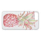 熱帯|ピンクのパイナップル Case-Mate iPhoneケース (裏面(横))