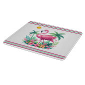 熱帯/フロリダピンクフラミンゴ カッティングボード (角)