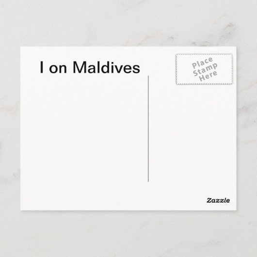 熱帯 ポストカード (裏面)