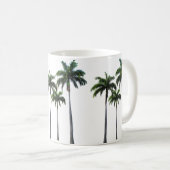 熱帯-ヤシの木-クラシックで白いマグ コーヒーマグカップ (正面右)