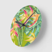 熱帯 ラウンド壁時計 (傾斜)