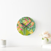 熱帯 ラウンド壁時計 (ホーム)