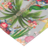 熱帯，ヴィンテージ，エキゾチック，夏，鳥，花      テーブルクロス (アングル)