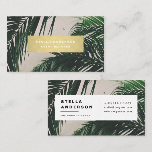 熱帯 名刺 (正面/裏面)
