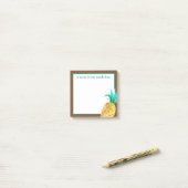 熱帯 |水彩パイナップル ポストイット (デスク上)