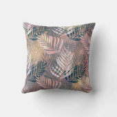 熱帯、葉植物の、シュロの葉、ジャングル クッション (裏面)