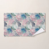 熱帯、葉植物の、シュロの葉、ジャングル、 バスタオルセット (ハンドタオル)