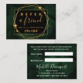 熱帯·金ゴールドエレガントの紹介カード 紹介カード (正面/裏面)