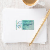 熱帯「SEAson's Greetings」水彩スクリプト ラベル (インサイチュ)