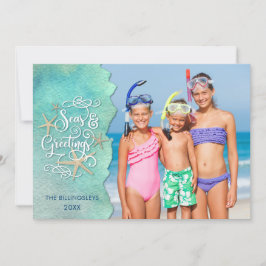 熱帯「SEAson's Greetings」水彩海 シーズンカード