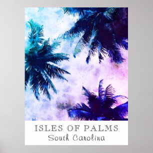 *~*熱帯AP25旅行パーソナライズ – Palm Tree ポスター