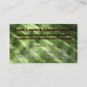 熱帯Catering_Authenticのハワイのダンスのレッスン 名刺 (裏面)