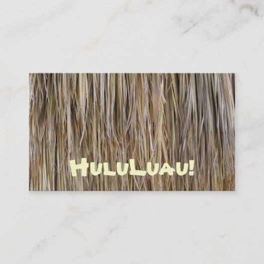熱帯Catering_Authenticのハワイのダンスのレッスン 名刺 (正面)