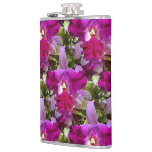 熱帯Cattleyaの蘭の花 フラスク (左)