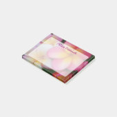 熱帯Frangipaniのプルメリアのビーチの花 ポストイット (アングル)