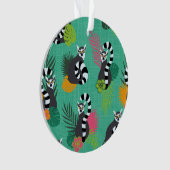 熱帯Lemurs -アクアマリン オーナメント (正面)