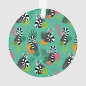 熱帯Lemurs -アクアマリン オーナメント (裏面)