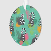 熱帯Lemurs -アクアマリン オーナメント (正面)