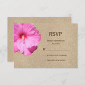 熱帯RSVP (ビーチ砂) 出欠カード (正面/裏面)