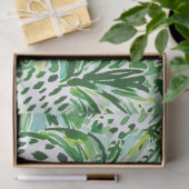 熱帯SITCHの緑のパイナップル水彩画 薄葉紙 (ギフト)