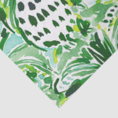 熱帯SITCHの緑のパイナップル水彩画 薄葉紙 (詳細)