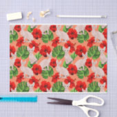 熱帯Sphynx猫のベクトル継ぎ目が無いパターン 薄葉紙 (クラフト)