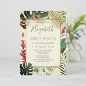 熱帯Tikiはブライダルシャワーをつけます 招待状 (スタンド正面)