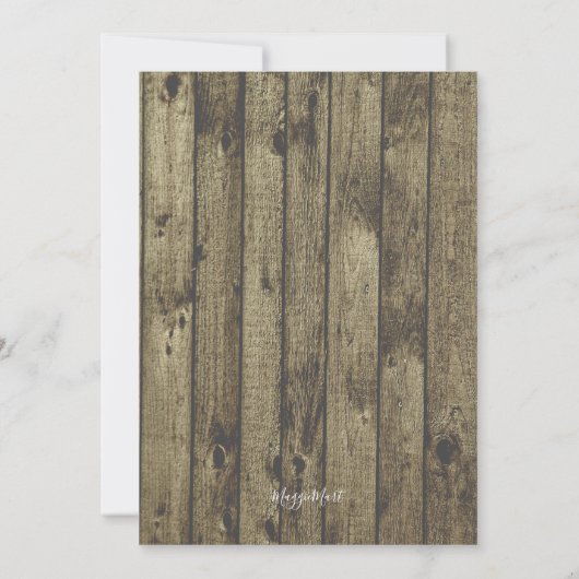 熱帯Tikiはブライダルシャワーをつけます 招待状 (裏面)