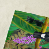 熱帯Toco Toucanの鳥のビーチタオル ビーチタオル (インサイチュ)