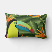 熱帯Toucanそして極楽鳥 ランバークッション (裏面)