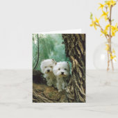 熱心およびドーナ(母および娘は2)を取ります カード (黄色い花)