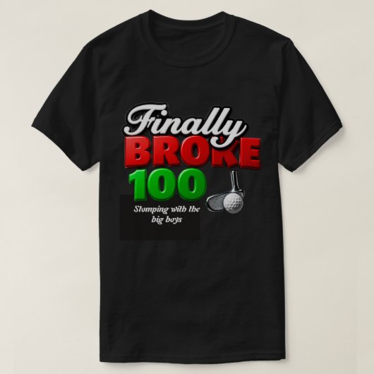 熱心なゴルファーがゴルフの節目を達成 Tシャツ (デザイン正面)
