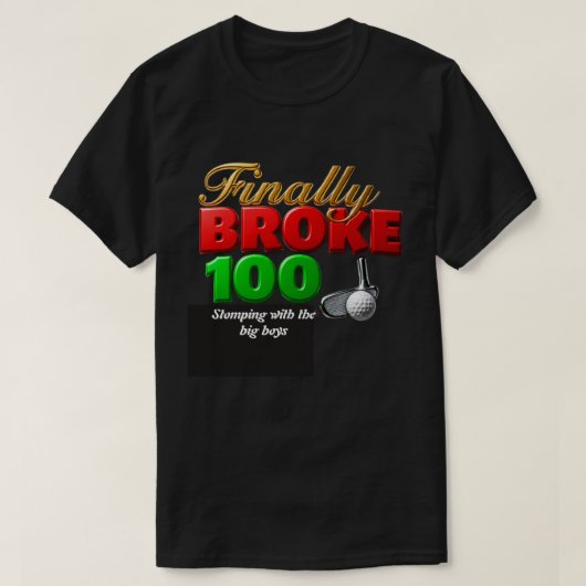 熱心なゴルファーがスポーツの里程標を達成 Tシャツ (デザイン正面)