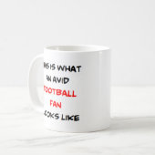 熱心なサッカーファン コーヒーマグカップ (正面左)