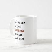 熱心なバーボンドリンカー コーヒーマグカップ (正面左)