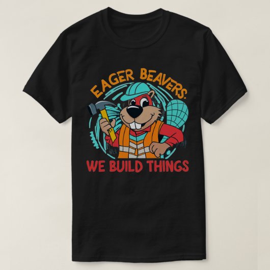 熱心なビーバー Tシャツ (デザイン正面)