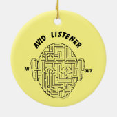 熱心なリスナー セラミックオーナメント (裏面)