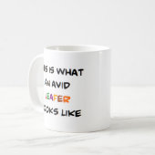 熱心なリーファー コーヒーマグカップ (正面左)