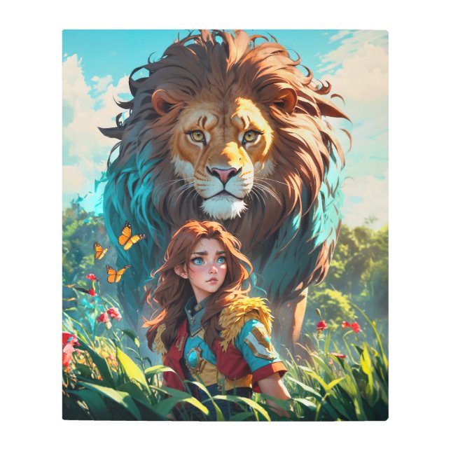 熱心な保護者 メタルプリント (正面)