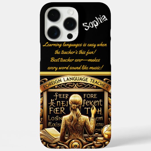 熱心な外国語先生 Case-Mate iPhoneケース (裏面)